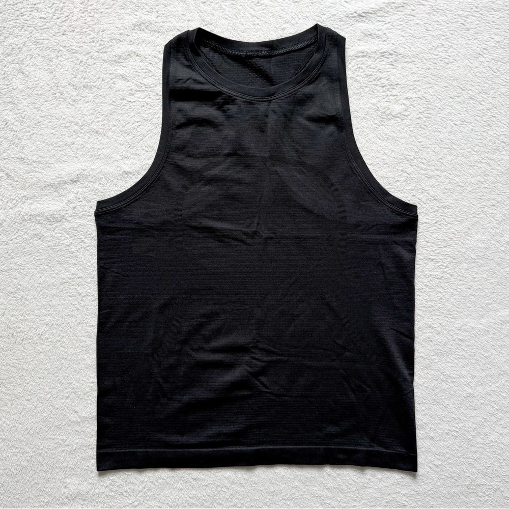 lululemon Swiftly Tech High-Neck Tank, Waist Length, Black, Size 6